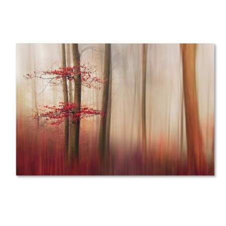 Trademark Fine Art Leif Lndal 'Red Leaves' Canvas Art, 22x32 1X00816-C2232GG